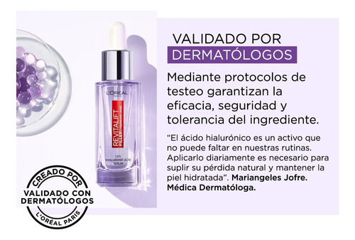 Sérum L'oréal Paris Revitalift Ácido Hialurónico X 30ml Todo Tipo De Piel Día/noche