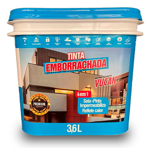 Tinta Emborrachada Antimofo 3,6l Vucan