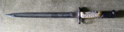 Imagen 1 de 6 de Bayoneta Antigua Con Empuñadura De Hueso