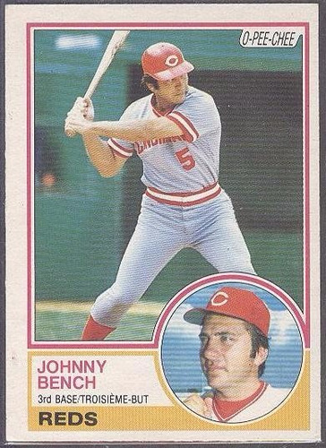 Kp3 Johnny Bench (b) 1983 O-pee-chee # 60 Cincinnati