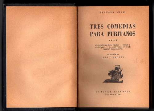 Tres Comedias Para Puritanos - Bernard Shaw (1944) V