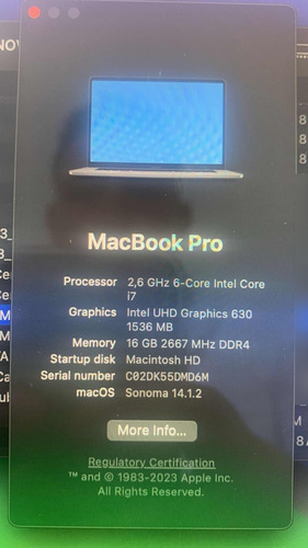 Mac Book Pro I7 Ssd500