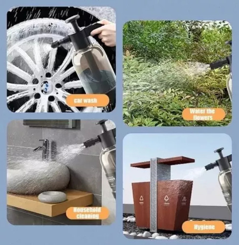 Pulverizador De Espuma Con Bomba De Lavado De Autos, Saiviek Espumadora Automotriz 2 Litros, Botellas De Pulverizador A Presión Para La Limpieza, Jardinería, Lavado De Automóvile