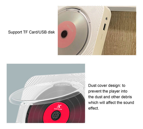 Reproductor De Cd Control Player Kc-909 Compatible Con Dispo