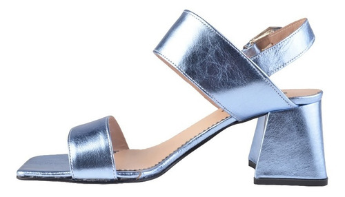 Imagen 5 de 8 de Sandalias Cómodas Taco Bajo De Mujer De Cuero Mita - Ferraro