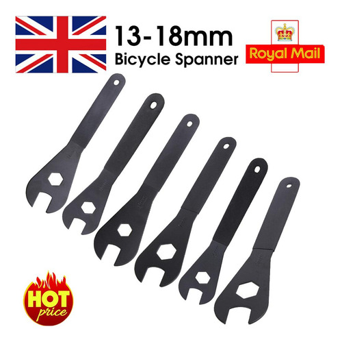 Cono Llave Eje Bicicleta 13mm 14mm 15mm 16 Mm 1 Pieza 16 Mm