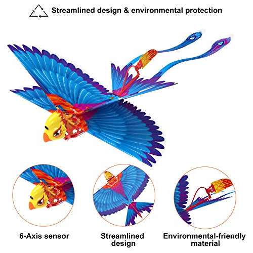 Go Go Bird Flying Toy, Mini Rc Flying Bird Helicopters,...