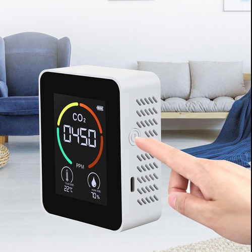 Medidor De Co2 Dioxido Carbono Humedad Termometro Alarma*