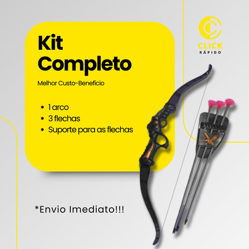Arco E Flecha Arqueiro C/ Ventosas Para Pequenos Campeões