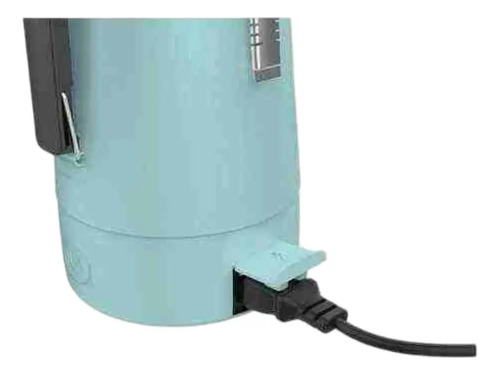 Termo Electrico Peabody Bombilla Cable Alimentacion Celeste