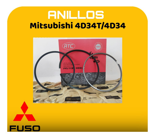 Anillos Para Mitsubishi Canter 4d34 4d34t 