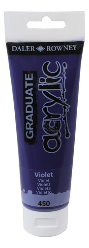 Tinta Acrilica Daler Rowney Graduate 120ml Cor 450 Violet