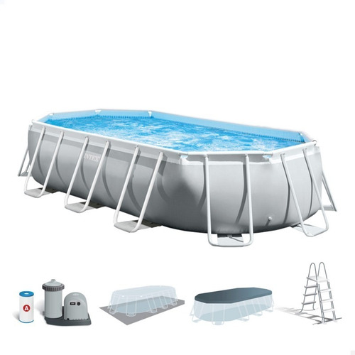 Piscina Intex Oval 503x274x1.22 Mts Bomba Escalera Cobertor