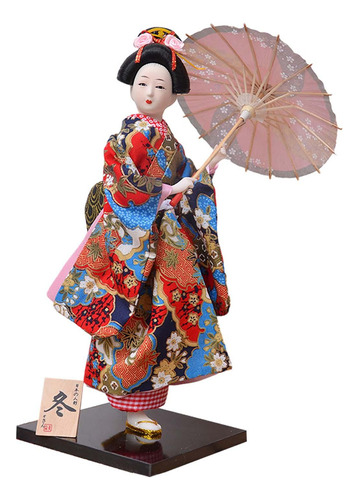 D Geisha Japonesa Oriental Antigua Kabuki, Estatuilla De