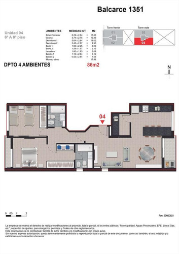 Imagen 24 de 30 de Venta Departamento 1 Dormitorio Al Contrafrente Balcón En Edificio Balcarce 1351 - Moderno