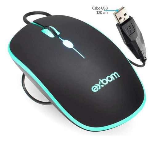 Kit Teclado E Mouse Gamer Exbom Bk-g550 Rgb 2400 Dpi