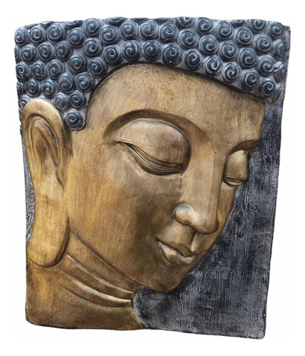 Cuadro Buda, Relieve Cerámica Decorativo Pared Sala 56x46