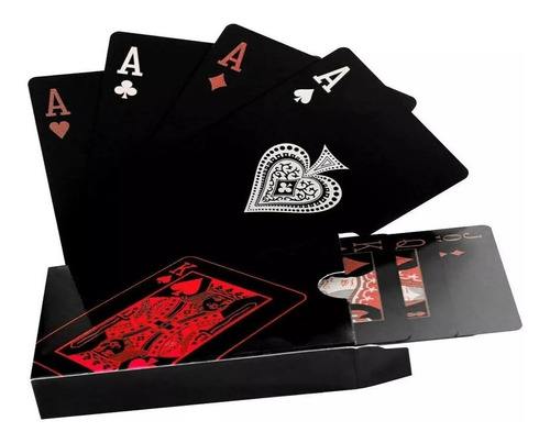 póquer Peanutaso Durable Tipo plástico Cartas Impermeable Naipes de plástico Juego de Mesa Pokerstar para el Juego de Texas de PVC Novedad