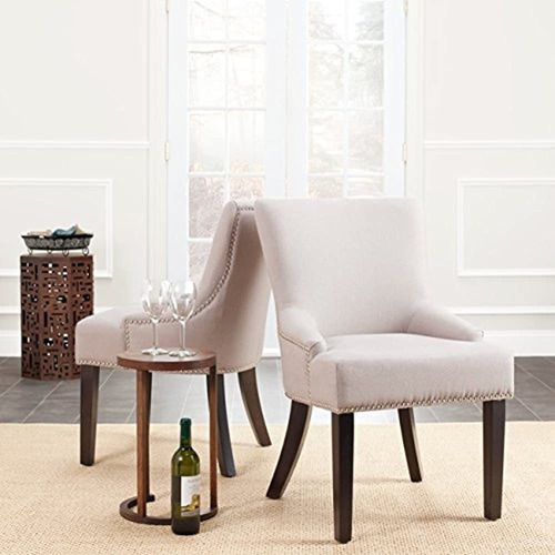 Safavieh Mercer Collection Silla De Comedor De Lino Beige Ch