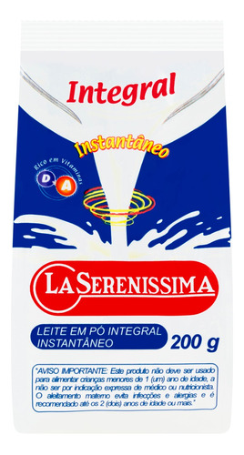 Leite Pó Instantâneo Integral La Serenissima Pacote 200g