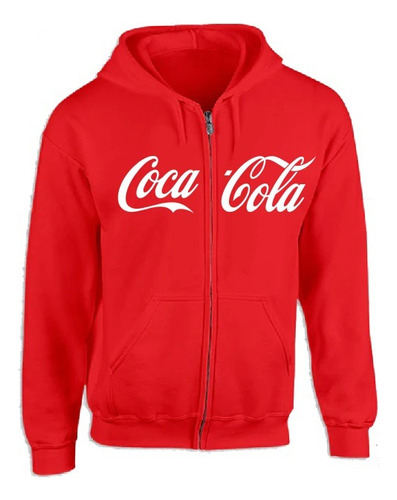 Sudadera Cierre Hoodie + Nombre Coca Cola Clasica Cocacola
