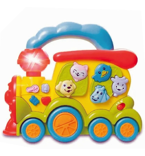 Imagen 3 de 4 de Tren Interactivo Infantil Musical Didactico Animalitos Poppi