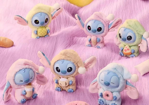 Stitch Caja Sorpresa Figura Con Disfraz Azar Estilo Labubu Stich
