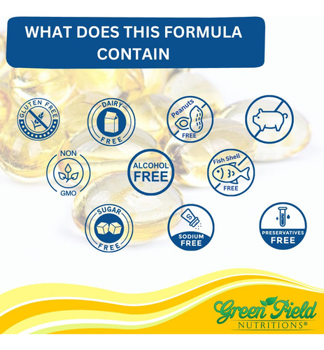 Greenfield Nutritions Vitamina D3 Halal 2000 Ui 120 Softgels