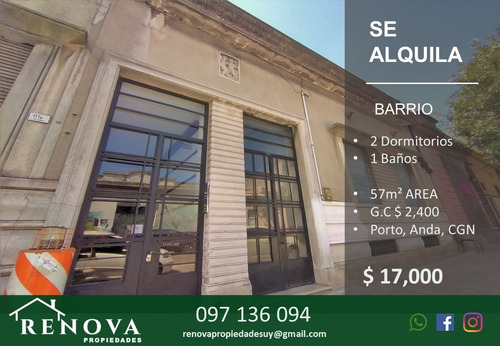 Alquiler Apartamento 2 Dormitorios Cordón A *