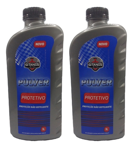 Pulver Oil Protetor De Chassi 1l - Kit Com 12 Unidades