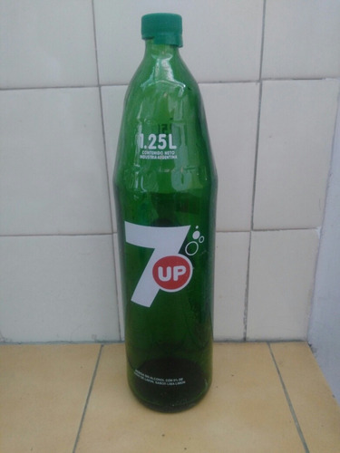 Botella Antigua Seven Up 7up Vidrio Vacia 1,25 L (Usado)