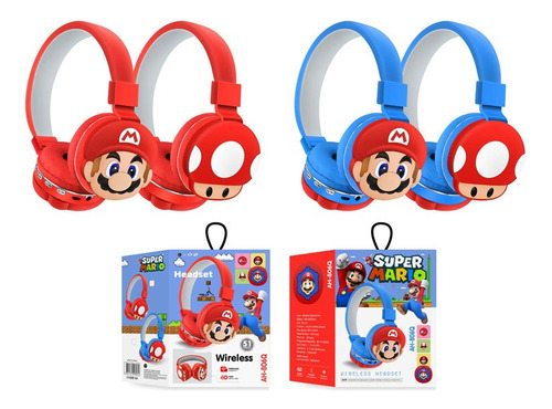 Audífonos Bluetooth Super Mario Bros Auriculares Inalámbrico