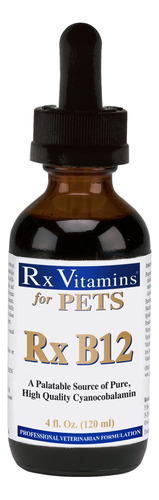 Rx Vitamins Rx B12 Para Perros Y Gatos, Suplemento Liquido D