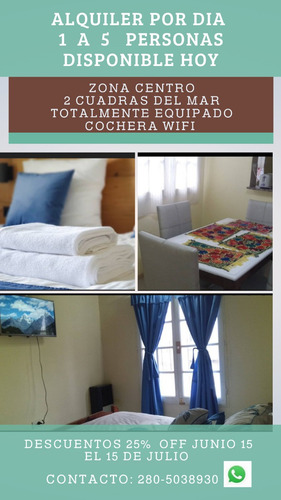 Promocion Exclusivo Duplex A Pasos Del Mar: Hospedaje Diario Full Equipado Con Patio, Cocheras Y Confort Inigualable En Puerto Madryn. Zona Centro Perry Madryn Bajada 1