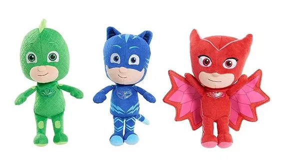 Peluche Basico Pj Masks Colección Heroes En Pijamas