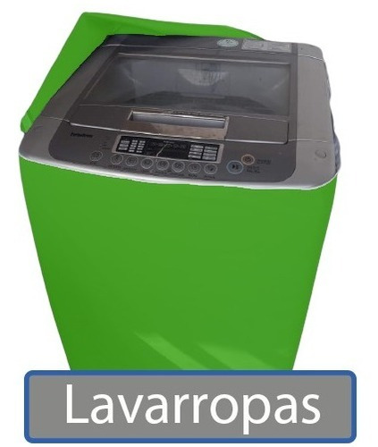 Funda Lavarropas Superior 60x60x90 Altura Verde Pasto Cierre