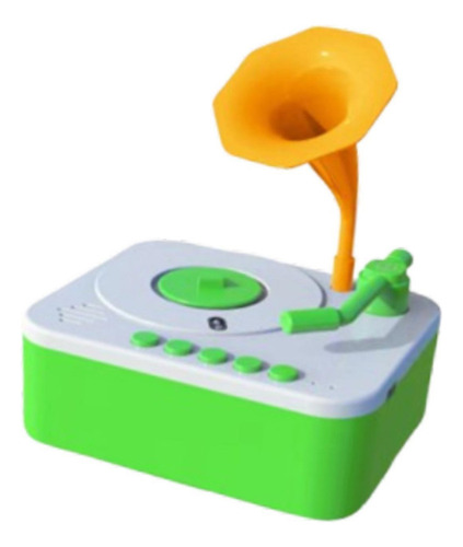 // Gramofone Infantil Com 96 Cartas, Fonógrafo Infantil, B