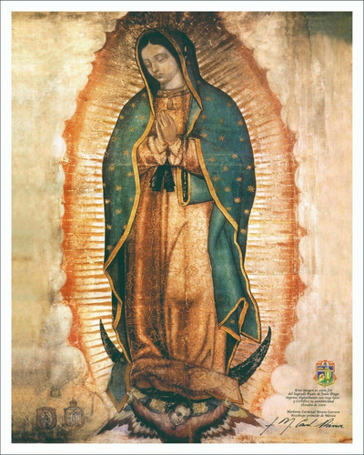 Lienzo Canvas  Virgen De Guadalupe Copia Fiel De Basilica 