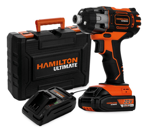 Imagen 2 de 9 de Atornillador Destornillador De Impacto Inalámbrico 20v - Hamilton Ultimate Ult112 - Incluye Accesorios Batería Cargador - Velocidad Variable