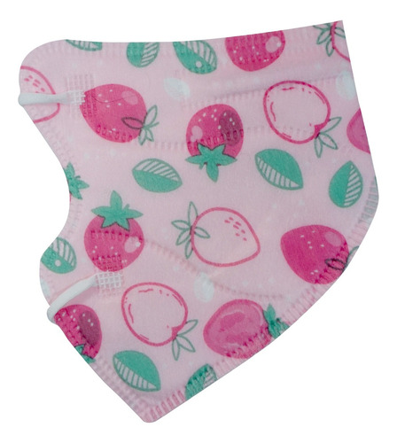 50 Cubrebocas Kn95 Infantil Tomods Certificado Color Fresa Rosa Diseño De La Tela Diseño