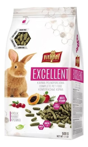 Excellent Alimento Completo Para Conejos 500g