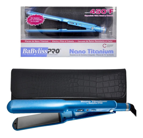 Plancha De Pelo Ultra Flat Nano Babyliss Pro 9559 + Estuche