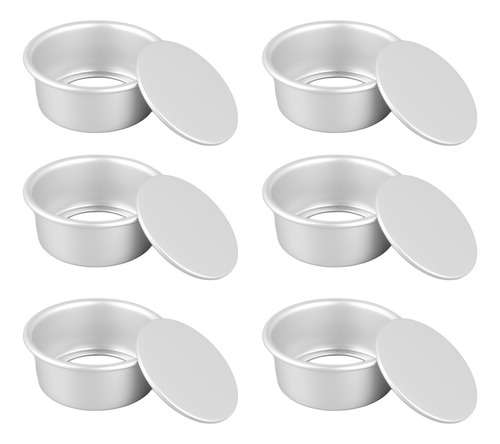 Molde Redondo Para Hornear Tartas, 4 Pulgadas, 6 Piezas, Mol