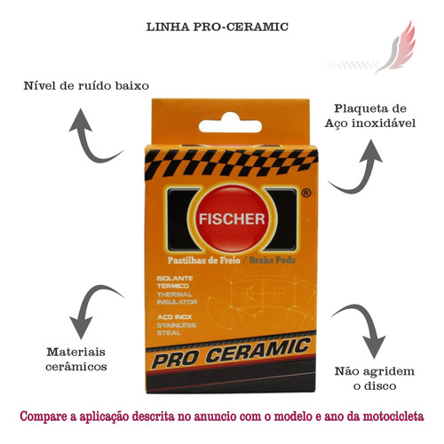 Pastilha Fischer Tras Dl 650/1000 V-strom Bandit 1250 1150