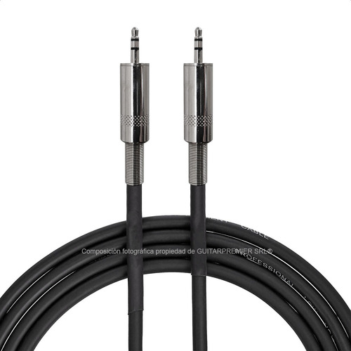 Imagen 6 de 8 de Cable Audio Instrumentos Miniplug Plug 3.5 6 Metros Metalico