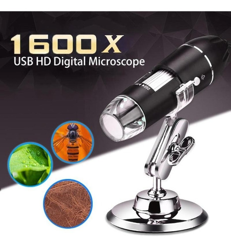 Microscopio Digital Usb Aumento De 1600x / Mundoreballing