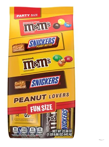 Chocolates Snickers Y M&m Fun Zice Con Maní 642g