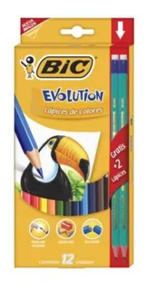 Colores Bic Evolution Estuche C/12 Colores - 911290 /vc