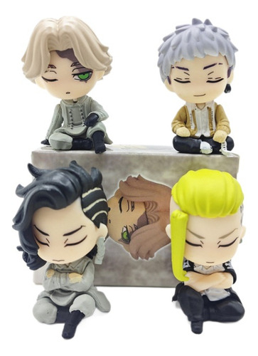 Juego De 4 Juguetes Tokyo Revengers Cute Sleep Version, 5 Cm