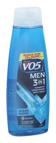 Shampoo Alberto Vo5 Men 3 In 1 Ocean Surge +vitamis Original